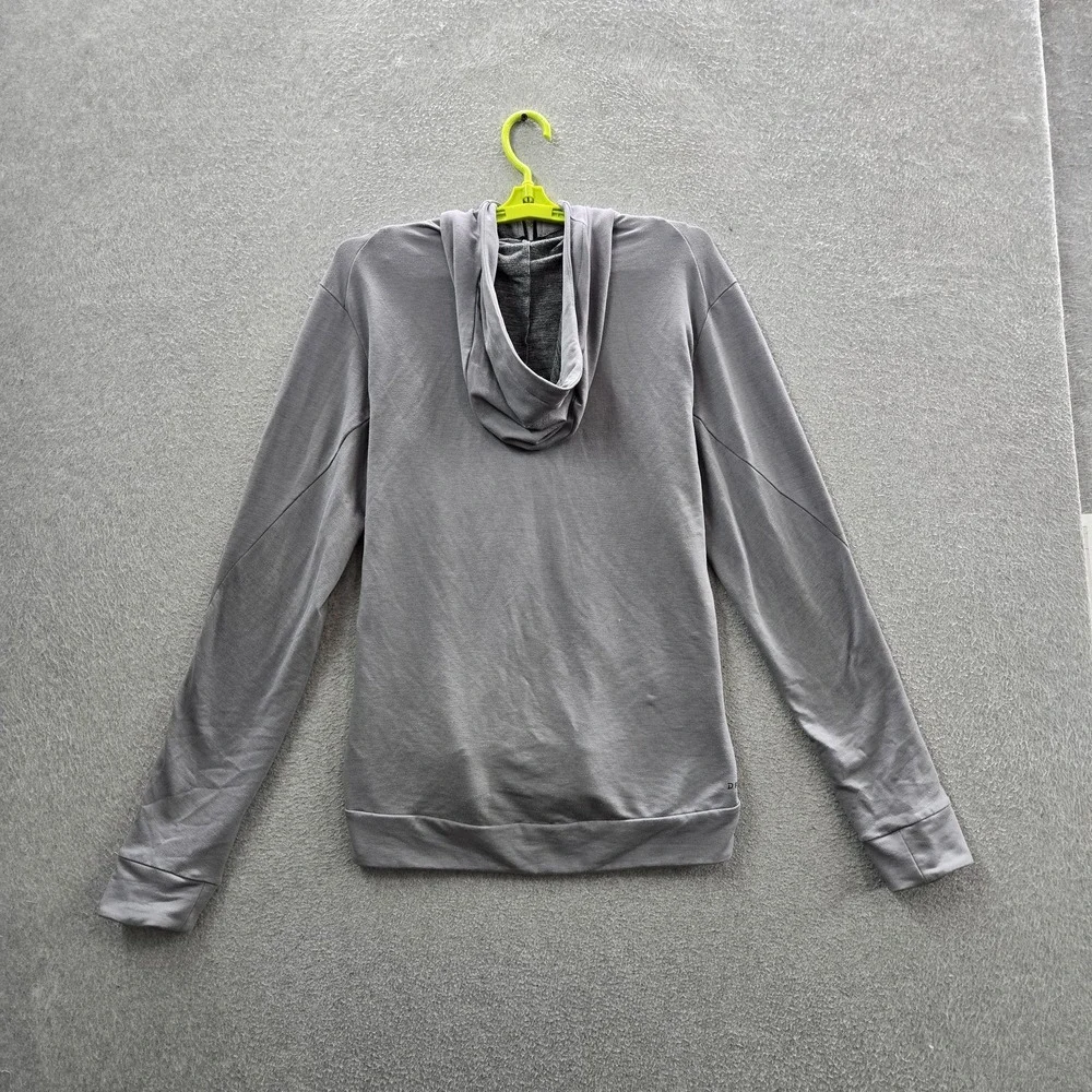 Nike Men Jacket M Gray Dri-Fit Activewear Zipper Logo Long Sleeve